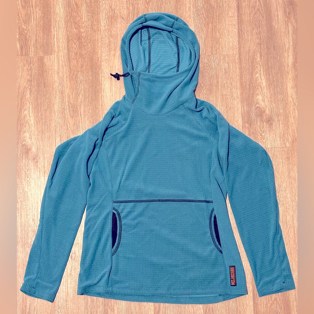 Melanzana micro grid hoodie